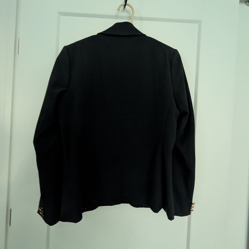 Andrea Behar Boston Proper Blazer with Gold Accents, Women's Size 6 - Picture 6 of 7